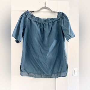 Off the shoulder Michael Kors denim style blouse